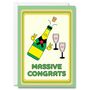 Pop Champagne Massive Congrats Card, thumbnail 2 of 2