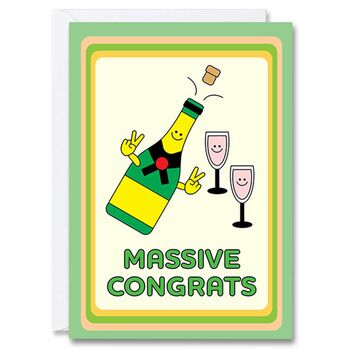 Pop Champagne Massive Congrats Card, 2 of 2