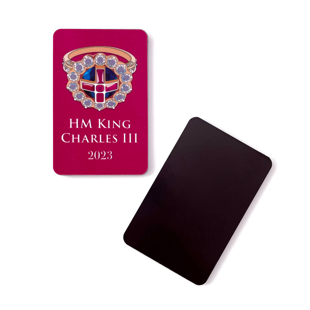 King Charles Coronation Souvenir Fridge By Bean and Bemble