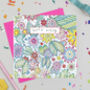 'Rainbow Bloom' Mixed Pack Of Ten Birthday Cards, thumbnail 7 of 11