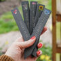 Personalised Flower Slate Plant Markers, thumbnail 1 of 2