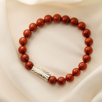 Men’s Personalised Fire Sign Zodiac Bead Bracelet, 2 of 7