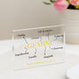 Personalised Birthday Zodiac Sign Trait Acrylic Block, thumbnail 1 of 3