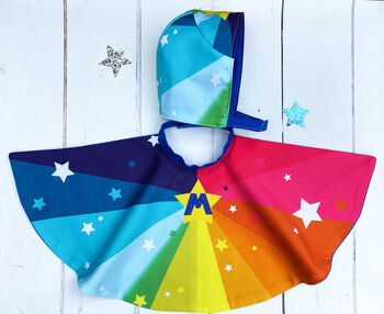Personalised Baby Super Hero Cape Add Bonnet, 8 of 8