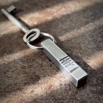 Personalised Iron Bar Keyring For 6th Anniversary, 6 of 11