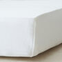 Organic 100% Cotton Fitted Sheet Travel Cot 104 X 74cm, thumbnail 2 of 4