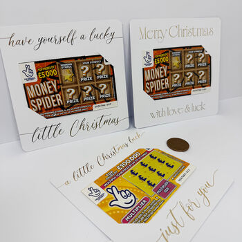 Christmas Scratch Card Holders Small And Large, 9 of 9