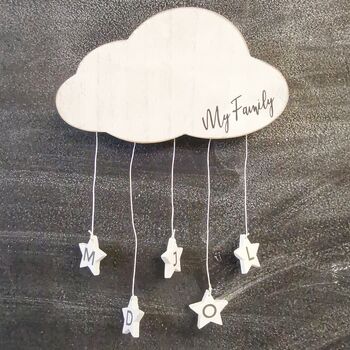 Personalised Cloud Family Wall Hanging, 4 of 5