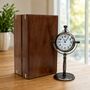 Personalised 8th Anniversary Gift Bronze Desk Clock, thumbnail 9 of 12