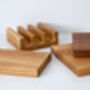 Wooden Chopping Board Set With Stand, thumbnail 5 of 5