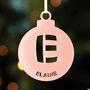 Personalised Initial Bauble Christmas Tree Decoration, thumbnail 2 of 4
