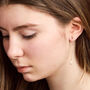 Delicate Chain Pearl Earrings – Minimal Handmade Wedding Jewellery, thumbnail 3 of 7
