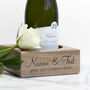 Personalised Solid Oak Champagne Holder, thumbnail 1 of 8