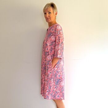 Kaftan Florence Nightdress In Juliet Print, 2 of 7