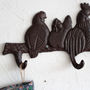 Cast Iron Rooster Wall Hook, thumbnail 4 of 4