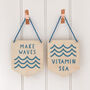 'Vitamin Sea' Wooden Wall Plaque, thumbnail 3 of 3