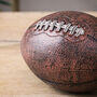 Decorative Antique Leather Style Rugby Ball, thumbnail 3 of 3