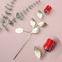 Personalised Silver Rose For Valentine's Day, thumbnail 3 of 3