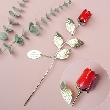 Personalised Silver Rose For Valentine's Day, 3 of 3