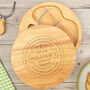 Personalised Engraved Vintage Style Wooden Cheese Board Set, thumbnail 1 of 6