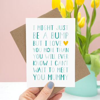 'From The Bump' Mummy To Be Card, 3 of 11