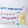 Happy Birthday Dickhead Balloons And Bunting Pack, thumbnail 2 of 2