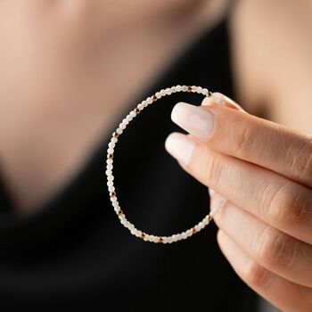 Natural Moonstone Beaded Bracelet, 4 of 6