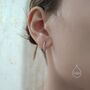 Sterling Silver Braided Huggie Hoop Earrings, thumbnail 6 of 12