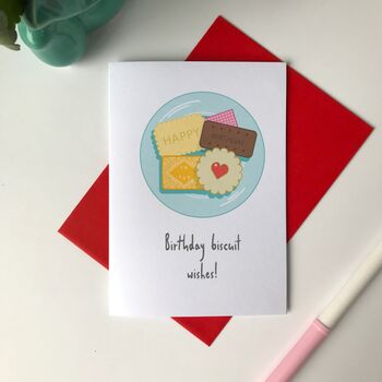 Birthday Biscuit Wishes Card, 2 of 2