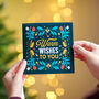 Warm Wishes Christmas Card Sent Direct, thumbnail 1 of 3