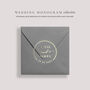 Custom Foil Stickers For Wedding Invitation Envelopes And Favours Contemporary, thumbnail 4 of 12