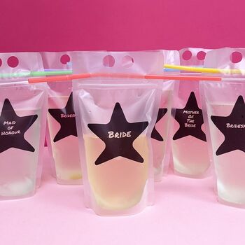 Personalised Reusable Drinks And Cocktail Pouches, 2 of 9