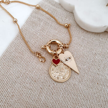 Love Heart Layering Necklace, 3 of 4