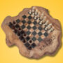 Customisable Chess Board, Natural Effect Wood, Initials, Name, thumbnail 4 of 5