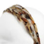 Gold Textured Feather Hair Band Two Widths, thumbnail 4 of 8