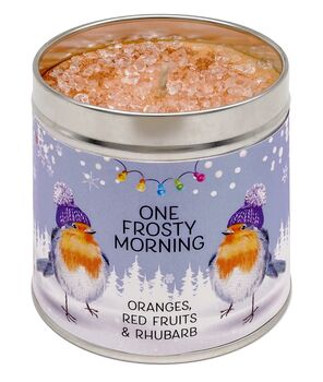 Frosty Morning Christmas Candle – Fruity Festive Tin, 2 of 2