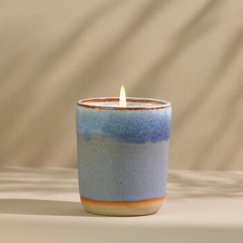 Handmade Sandalwood Ceramic Candle, 4 of 5