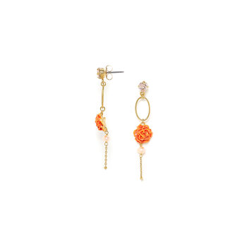 Gold Plated Crystallized Drop Earrings, 3 of 3