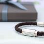 Gifts For Him Personalised Men Leather Bracelet, thumbnail 6 of 8
