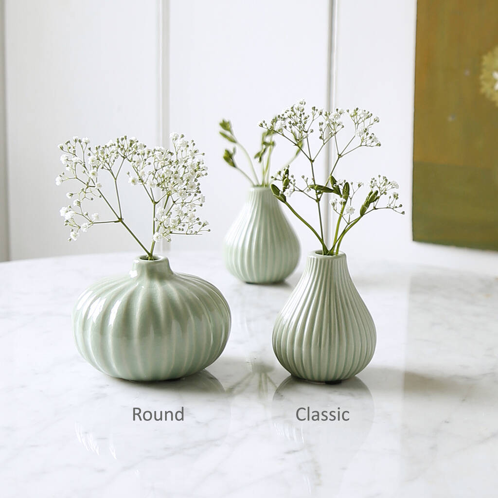 Ceramic Coloured Bud Vase