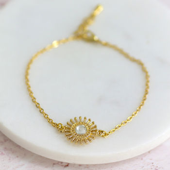 Gold Plated Ray Of Sun Bracelet, 2 of 8