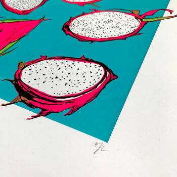 Dragon Fruits Limited Edition Screen Print, 3 of 9