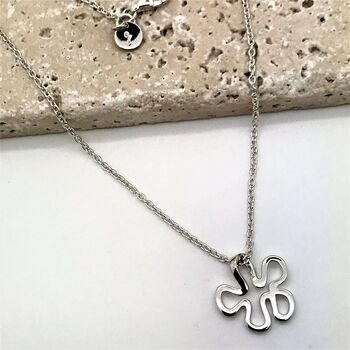 Fluid Sterling Silver Pendant From The Splash Collection, Designed In The UK By Lucy Quartermaine, 12 of 12