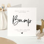 Personalised First Father’s Day Card From Bump Pregnancy Card Daddy To Be Keepsake New Dad Gift, thumbnail 1 of 4