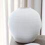 Extra Large Round White Vase, thumbnail 2 of 3