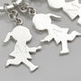 Keyring Personalised For Mum In Sterling Silver, thumbnail 2 of 6