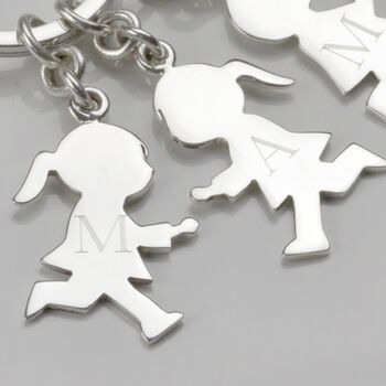 Keyring Personalised For Mum In Sterling Silver, 2 of 6
