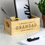Personalised Worlds Best Mini Wooden Crate Organiser, thumbnail 3 of 7