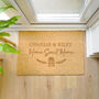 Personalised Home Sweet Home Indoor Doormat, thumbnail 1 of 6