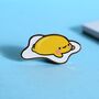 Fried Egg Enamel Pin | Cute Pin Badges, thumbnail 1 of 6